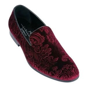 SOLD!"Marcel" Red Velvet Frederico Leone Shoes
